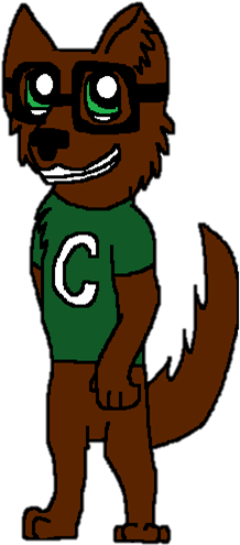 Carl The Glasses Manager By The Devious Wolf - Cartoon (234x523)