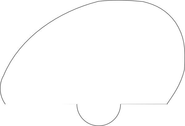Trailer Plain Tt Clip Art At Clker - Cloud (600x410)