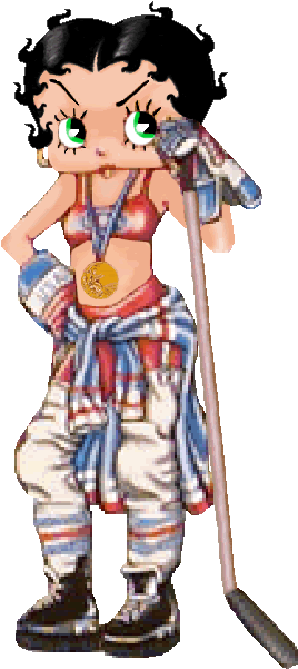 *betty Boop ~ Hockey - Betty Boop Hockey (318x625)
