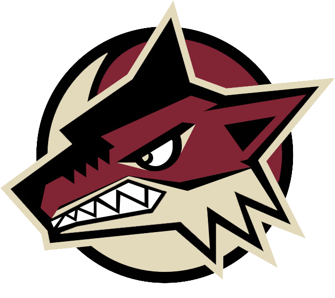 The Phoenix Coyotes Are A Professional Ice Hockey Team - Phoenix Coyotes Alternative Logo (654x598)