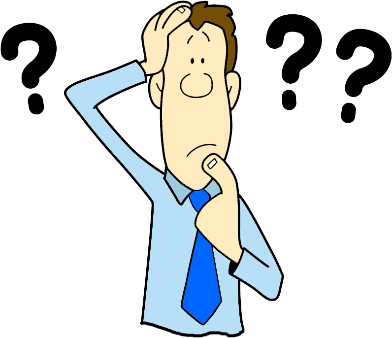 Confused Cartoon Image Png (838x775)