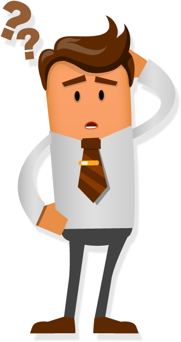 How Does Gdpr Relate To Email Marketing - Confused Man Cartoon Png (800x800)