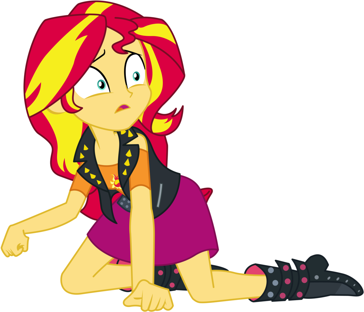 Absurd Res, Amnesia, Artist - Mlp Eg Forgotten Friendship Sunset Shimmer Vector (1229x1024)