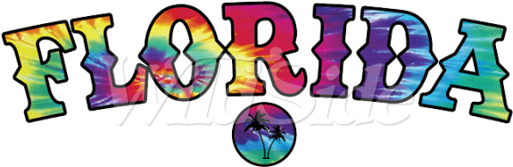 Tie Dye Florida Neon - Tie Dye Florida Neon (600x600)