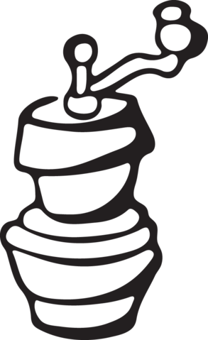 584 Pepper Grinder - Clip Art (293x479)