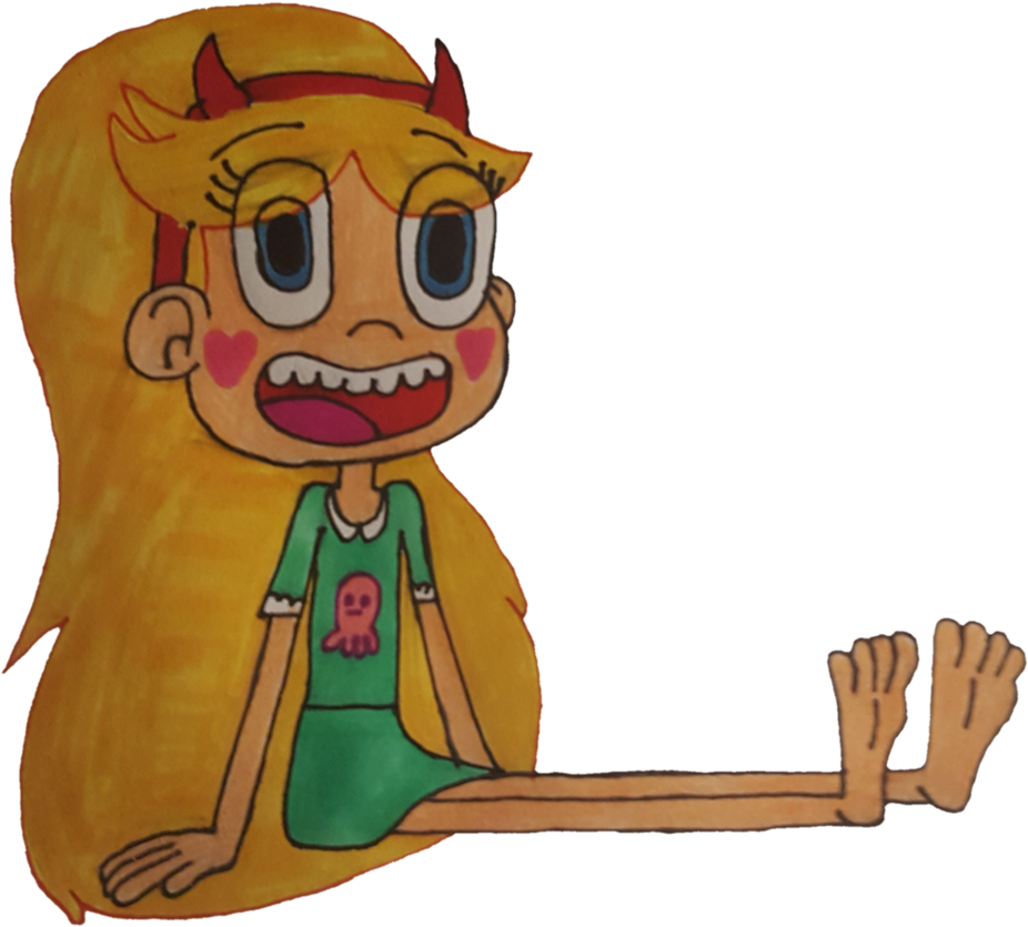 Princess Star Butterfly Shows Her Cute Bare Feet By - Star Vs. The Forces Of Evil (940x851)