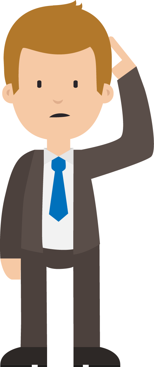 F - Boy Thinking In Ground Cartoon (517x1234)