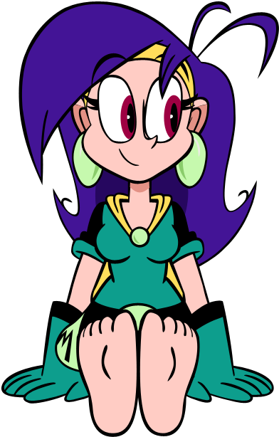 Vambre Posing Her Feet By 100latino - Mighty Magiswords Vambre Brain (574x738)