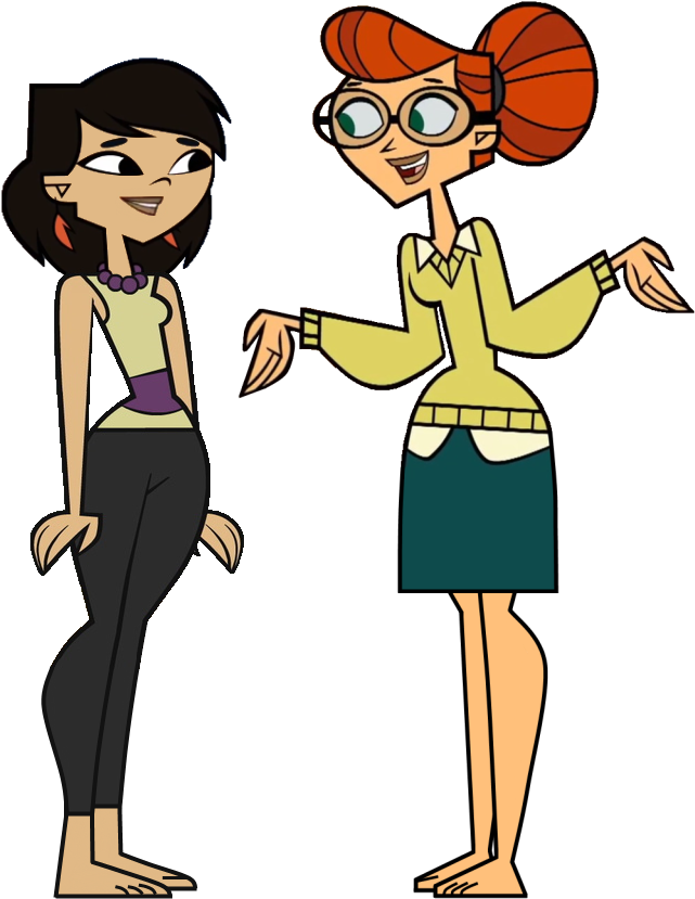 Tdpi Sky And Scarlett In Barefeet By Tdgirlsfanforever - Total Drama Season 5 (665x849)