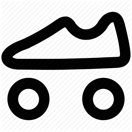 Skates Vector Drawing - Roller Skate Icon Png (512x512)