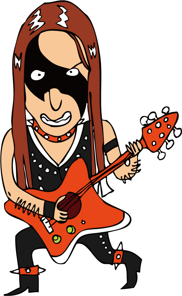 Guitarist Cartoon Illustration - Guitarist (1000x1000)