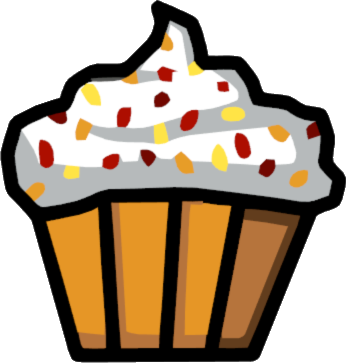 Cupcake - Scribblenauts Food Png (346x363)