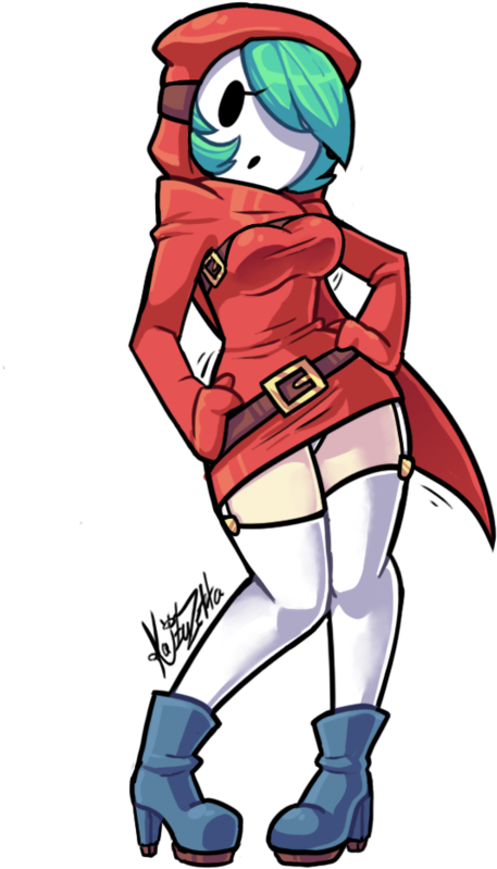 C - Shy Girl Super Mario (600x857)