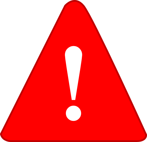 Exclamation Point Exclamation Red Clip Art At Vector - Red Triangle Exclamation Mark (600x579)
