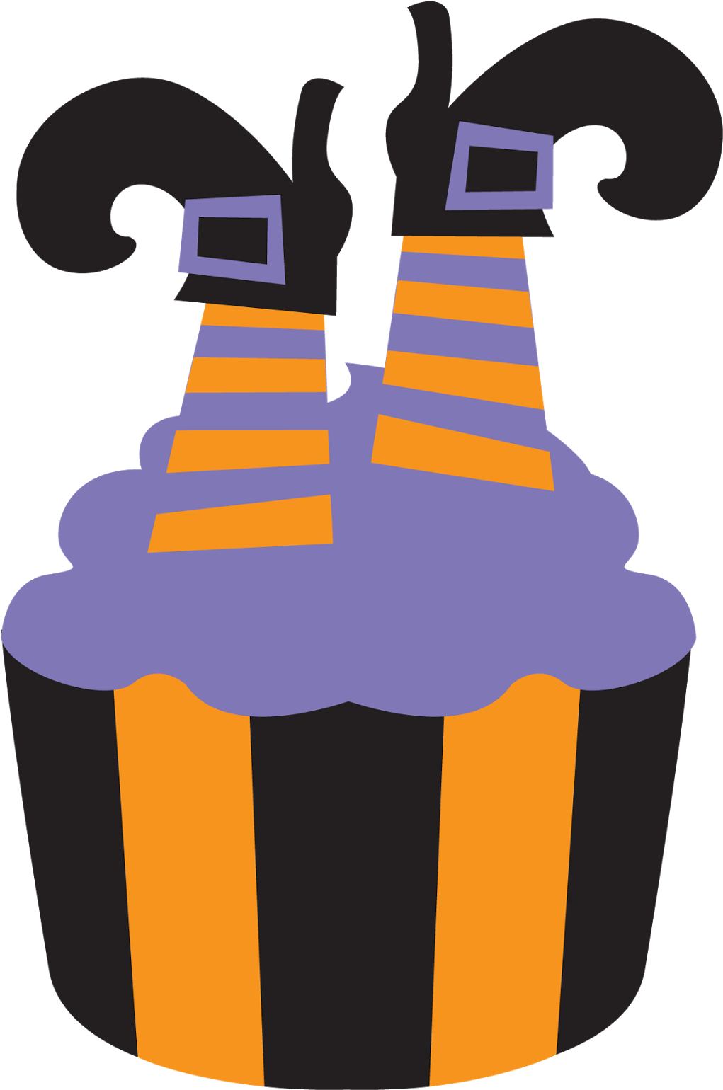 Halloween Cupcake Clipart - Illustration (1600x1600)