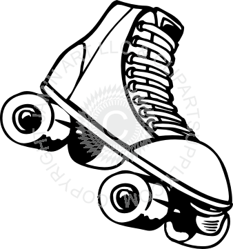 Skate - Clip Art Roller Skates (338x361)