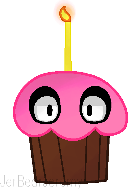 Fnaf 1 Carl The Cupcake By Jerbearjeremy - Carl The Cupcake Drawing (472x608)
