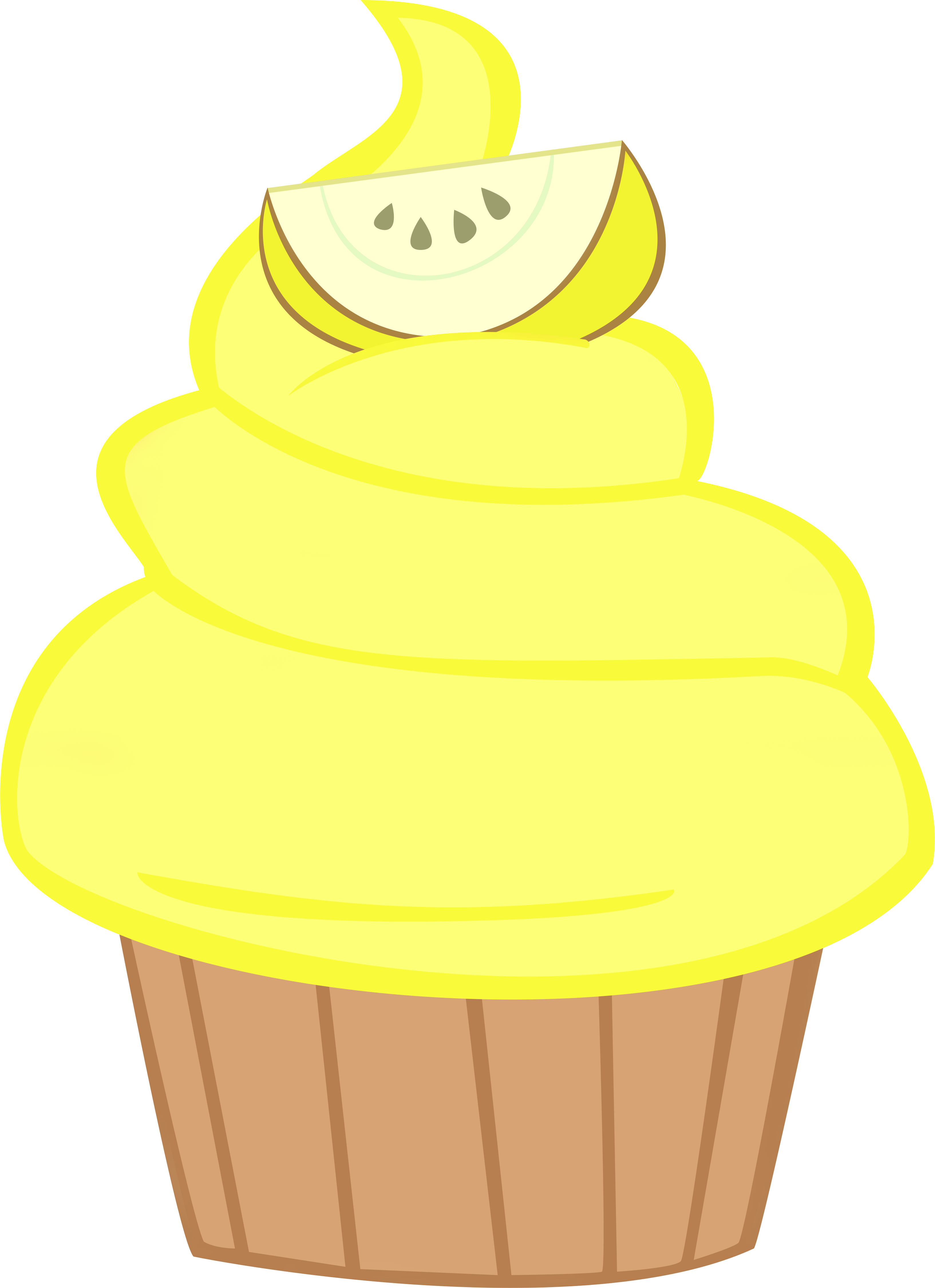 Cupcake - Yellow Cupcake Png (3267x4499)