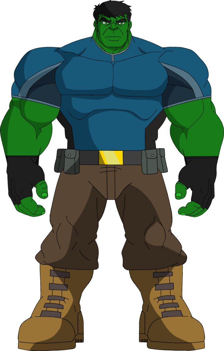 #hulk #clip #art - Hulk In A Cartoon (714x1118)
