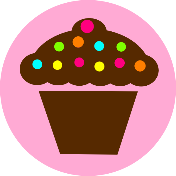 Chocolate Cupcakes Clipart - Vector Cupcakes Png (600x600)
