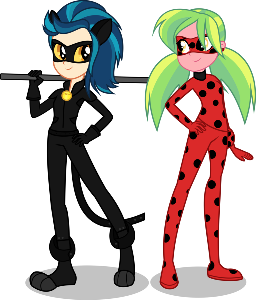 [request] Lady Zest And Chat Zap By Limedazzle - Miraculous Ladybug Chat Noir Lemon (873x1024)