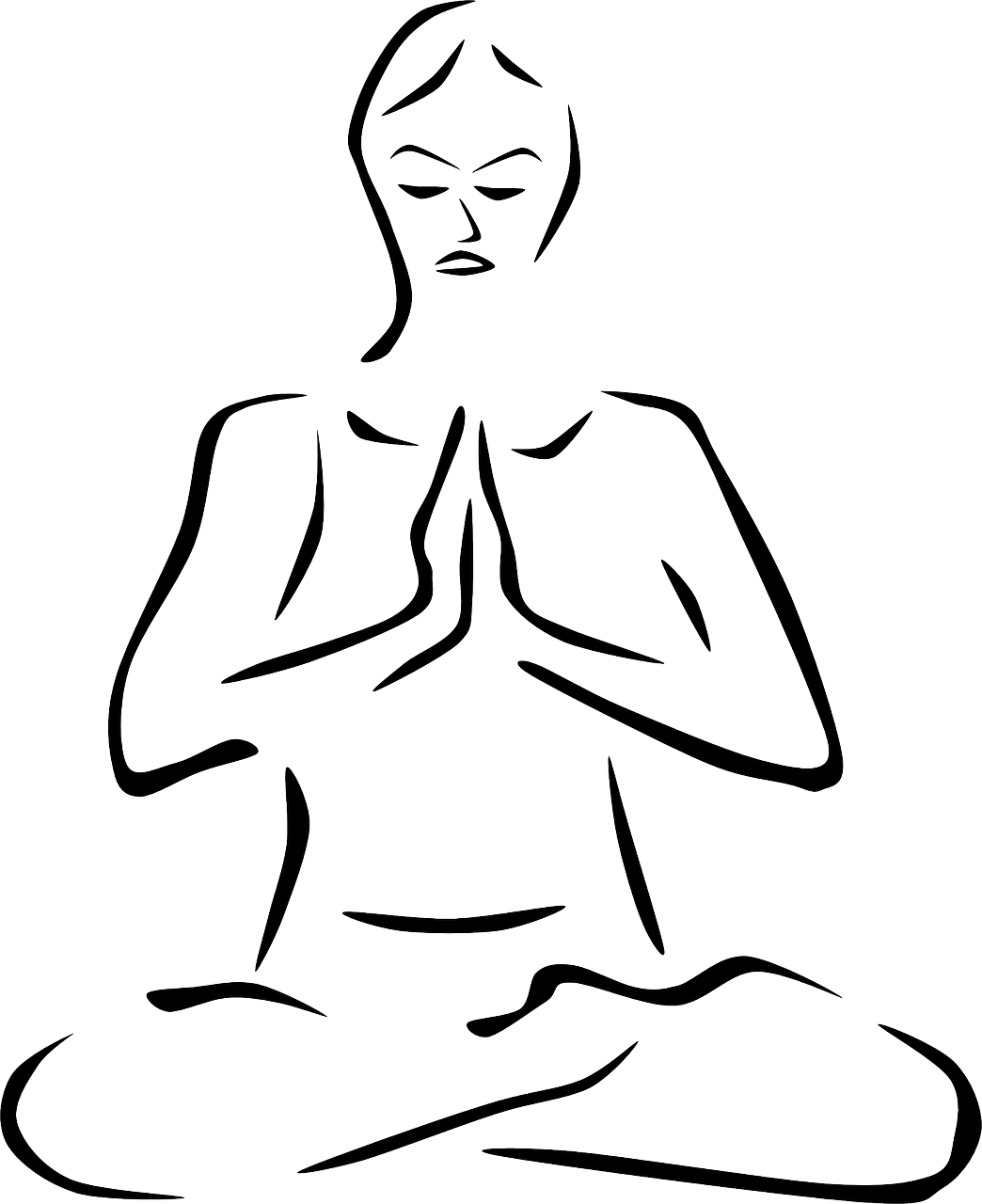 Calm Clipart Calm Breathing - Series Of Lessons In Raja Yoga (1044x1280)