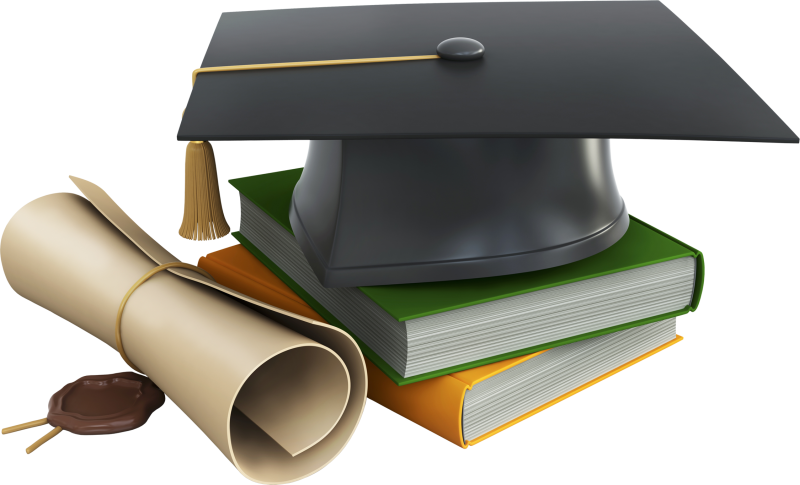 Square Academic Cap Graduation Ceremony Diploma Clip - Graduation Cap And Diploma Png (800x485)