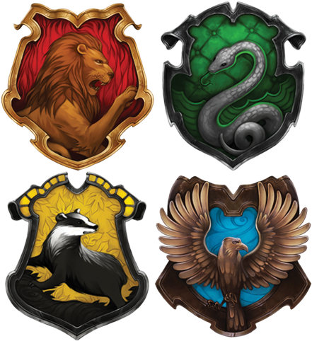 Welcome To Hogwarts School Of Witchcraft And Wizardry - Harry Potter Houses Animals (453x495)