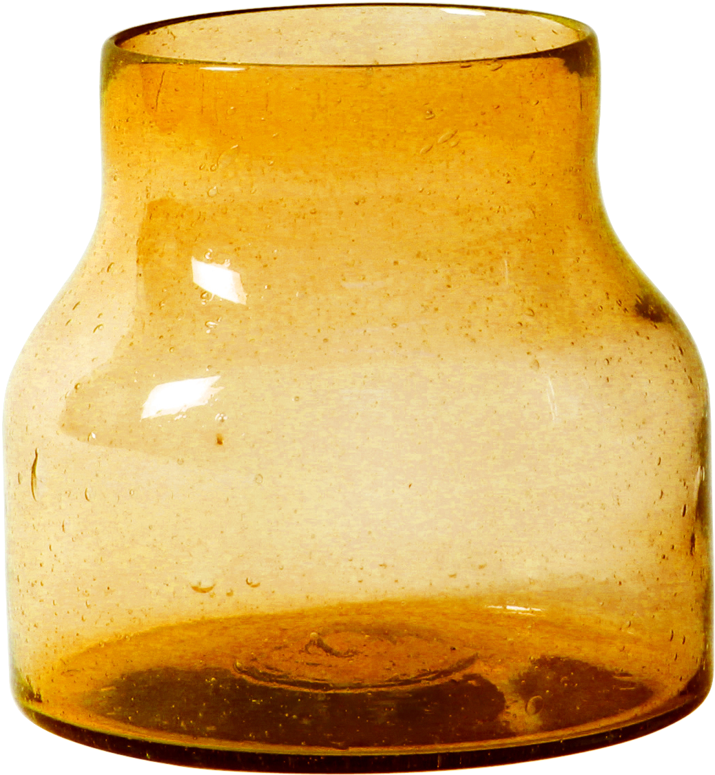 Medium Amber Cantel Glass Round Bowl By Bidkhome - Bidkhome Cantel Glass Round Table Vase Color: Amber, (1806x1806)