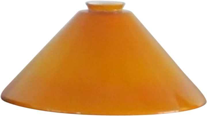 Amber Glass Lamp Shade One Vintage Hand Blown Hanging - Lampshade (718x718)