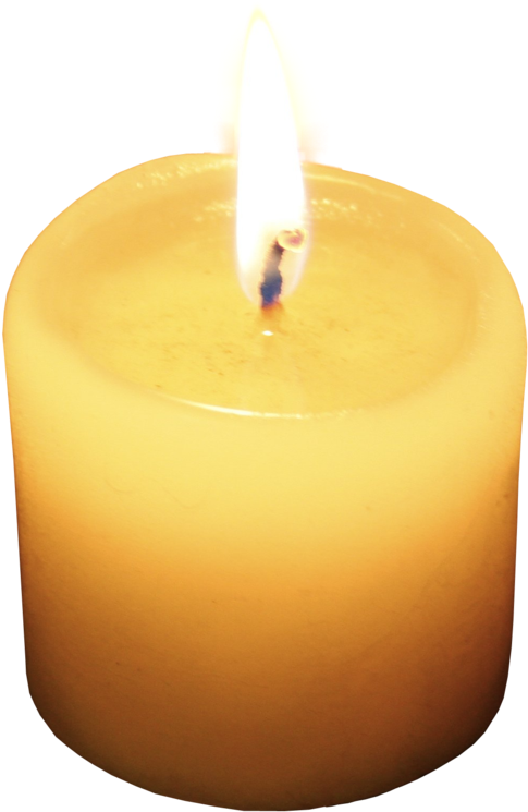 Candle Flame Clipart Black And White Download - Candle Png (900x1125)