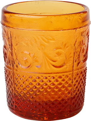 Votive Baroque Amber Ø 5 Cm H 6,5 Cm - Old Fashioned Glass (700x700)