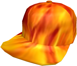 Orange Flame Hat - Baseball Cap (420x420)