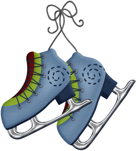 Arana Альбом «scrap Kits / Scrap Kits 3 / Sk Flakey - Naive Ice Skate Clipart (456x500)