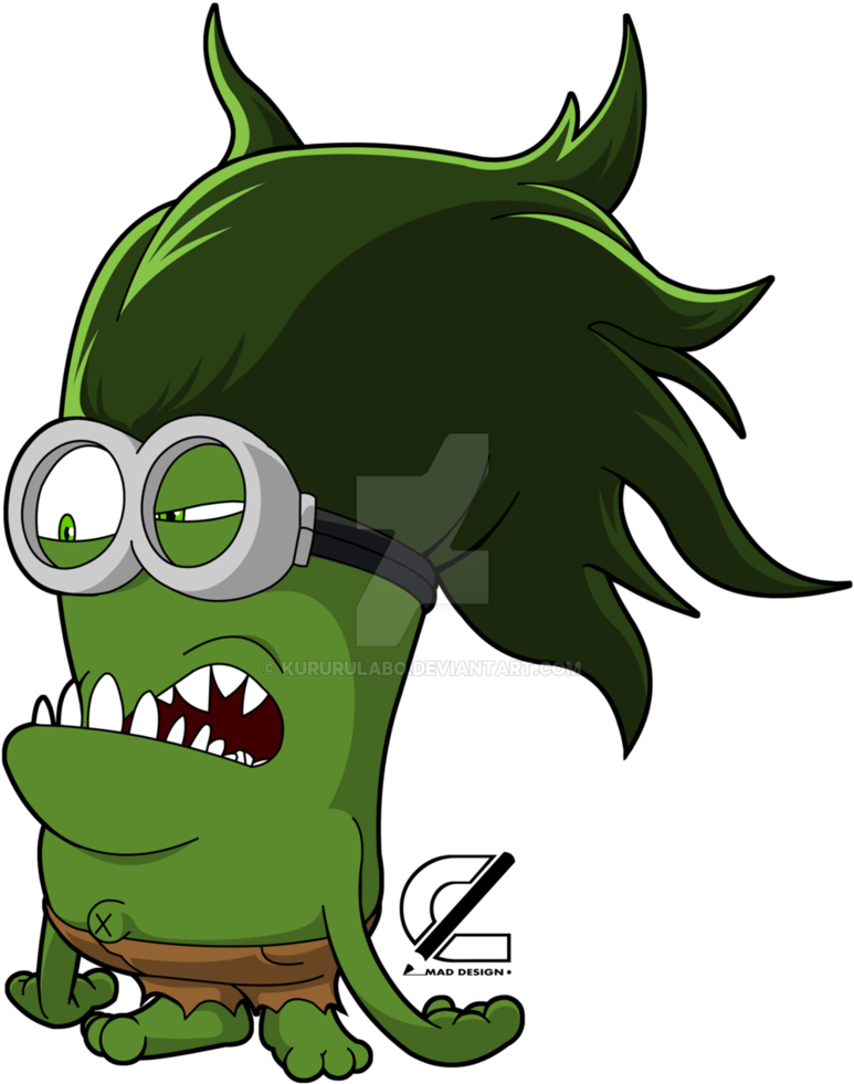 Hulk By Kururulabo - Hulk Minions Png (2655x3373)