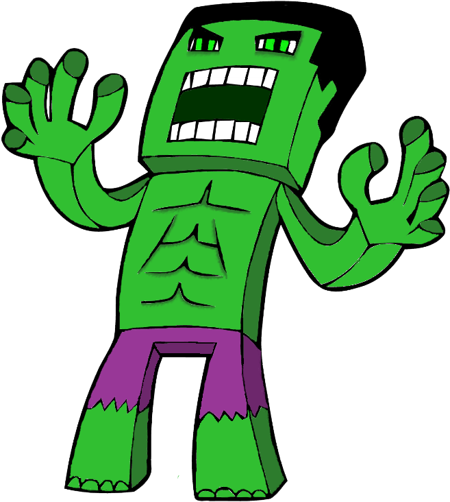 The Incredible Hulk - Skin Do Hulk No Minecraft (776x792)