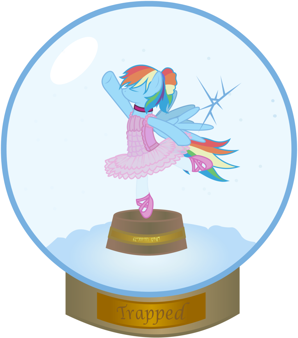 The Trapped Ballerina By Kiwithedemon - Cartoon (1024x1160)