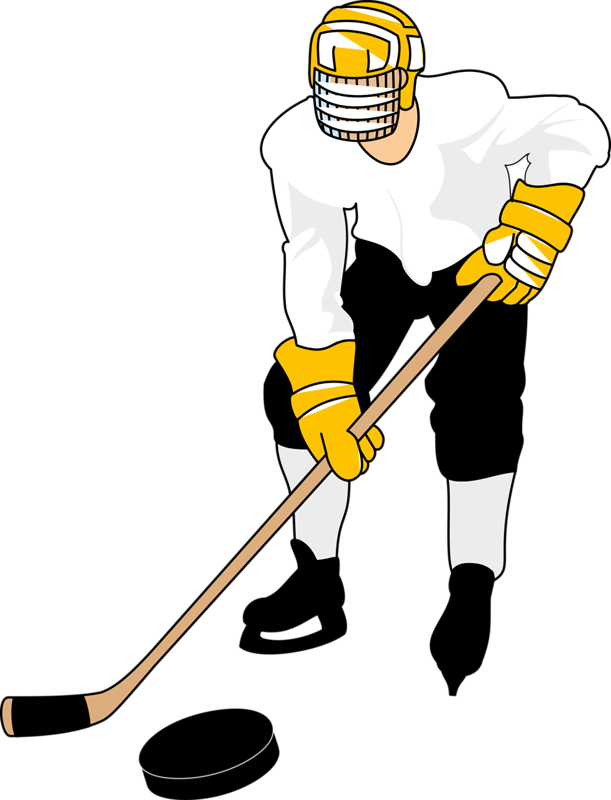 Ice Hockey Player Hockey Puck - Ice Hockey Player Hockey Puck (611x800)