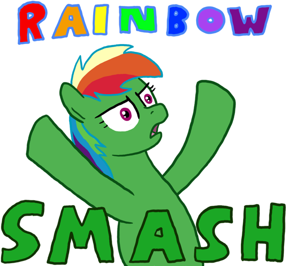 Paper-pony, Name Pun, Rainbow Dash, Safe, Solo, The - Rainbow Smash (616x570)