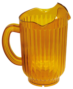 60 Oz Amber Water Pitcher 6ct - Winco Polycarbonate Clear 3-spout Water Pitcher, 60 (376x338)