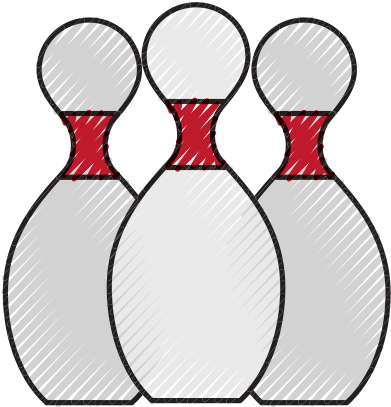 Bowling Pins Cartoon - Bowling Pin (550x550)
