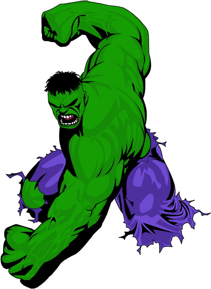 #hulk #clip #art - Free Vector Hulk (810x1026)