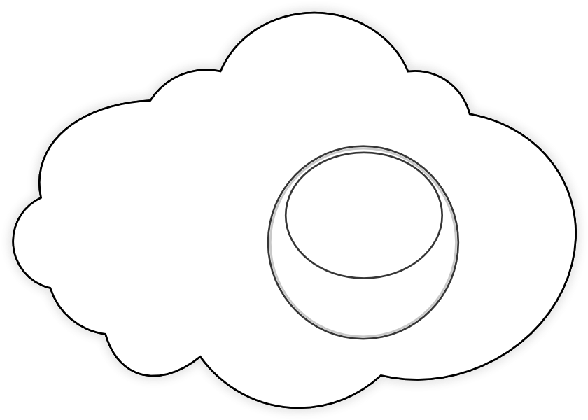 Fried - Egg - Clipart - Black - And - White - Coloring Book (999x706)