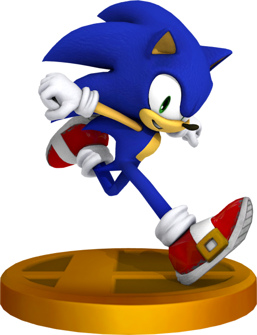 Sonic Clip Art - Sonic Trophy Smash Bros (530x691)