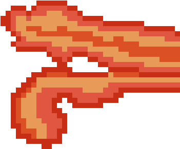 Bacon Pixel Art Minecraft (350x350)