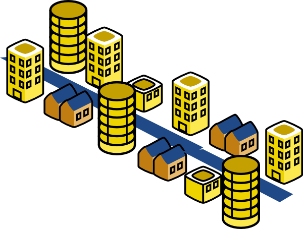 Larger City Clip Art At Clker - Office Building Clip Art (600x454)