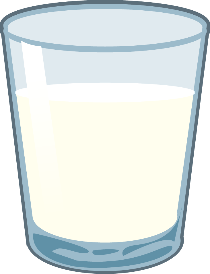 Straw Clipart Glass Water Pencil And In Color Straw - Milk Glass Clip Art (732x954)