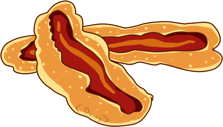 Bacon Pancakes By Prinxeofthesea On Deviantart - Bacon Pancakes Png (840x498)