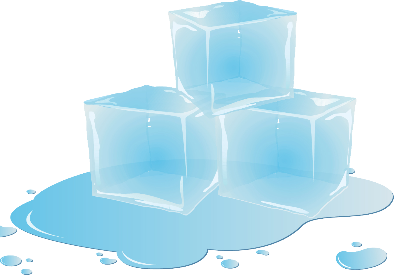 Ice Png - Ice Cubes Clipart Png (1353x947)