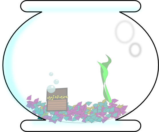 Fishbowl 555px - Clip Arts Of Home Of Fish (555x460)
